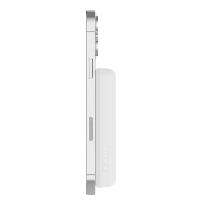 Belkin 5K Magnetic Wireless 5000mAh Power Bank + Kick Stand - White - Oraxxi